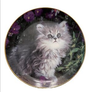 Franklin Mint Collectibles “Purrfection” Kitten Plate By Nancy Matthew’s